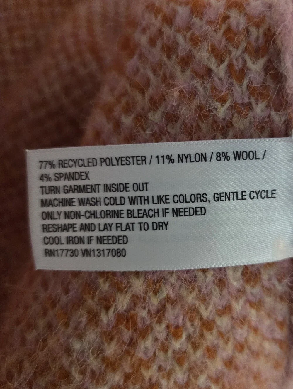 Wild Fable Pink and Peach Fuzzy Knit Sweater Size Small